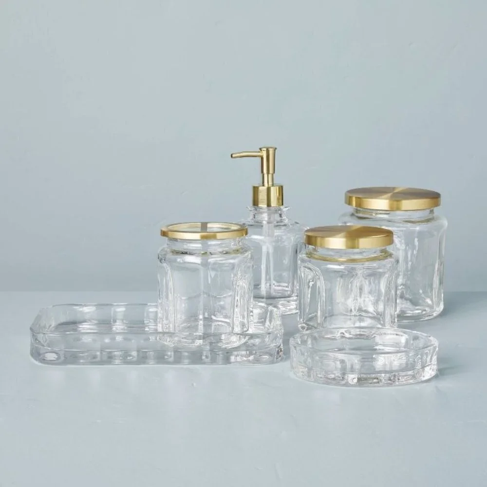 Sculpted Glass Soap‎ Dish Clear - Hearth & Hand Magnolia, Target